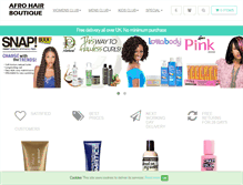 Tablet Screenshot of afrohairboutique.com